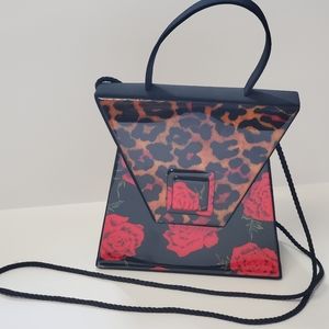Angela Frascone hand bag with cheetah printed